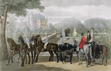 The Start, Engraved by R. Woodman